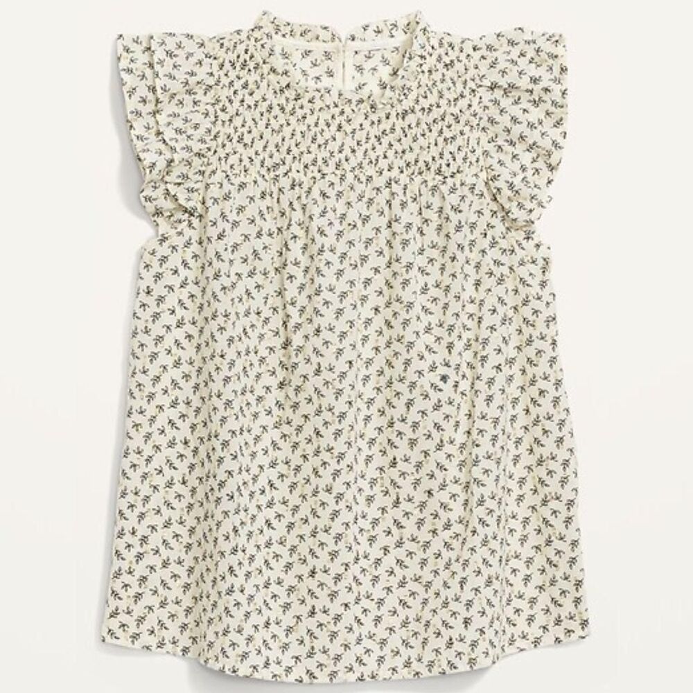 Old-navy Women's Gold and Cream Blouse